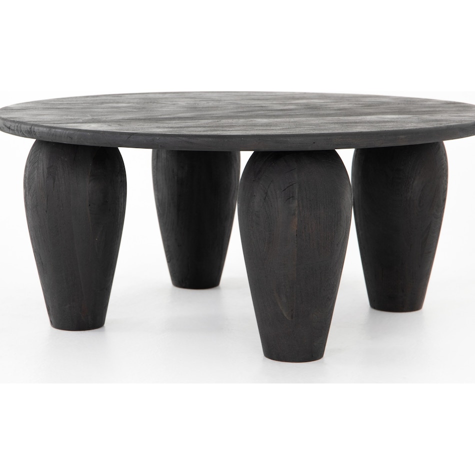 colt dark totem cocktail table   