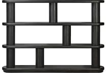 colt ebony oak veneer accent bookcase   