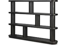 colt ebony oak veneer accent bookcase   
