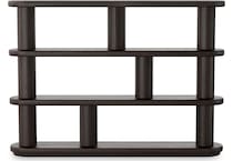colt ebony oak veneer accent bookcase   