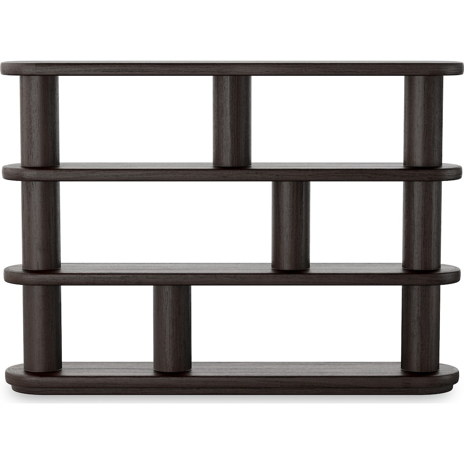 colt ebony oak veneer accent bookcase   