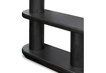 colt ebony oak veneer accent bookcase   