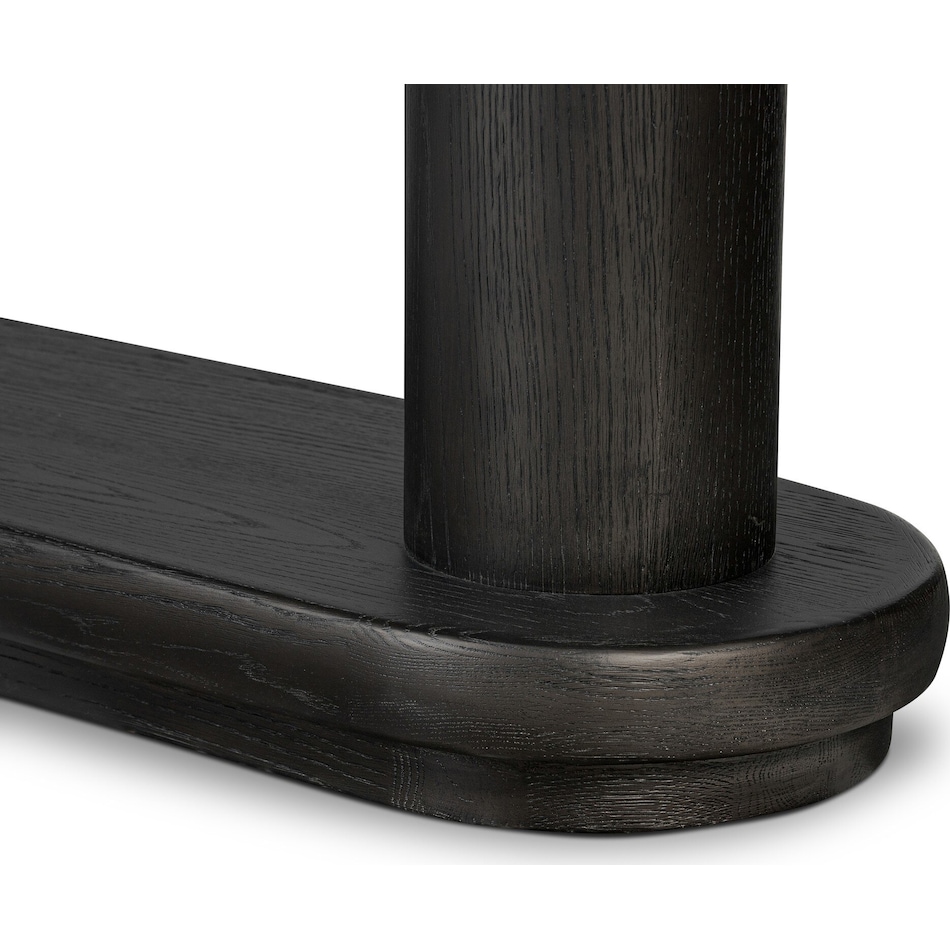 colt ebony oak veneer accent bookcase   