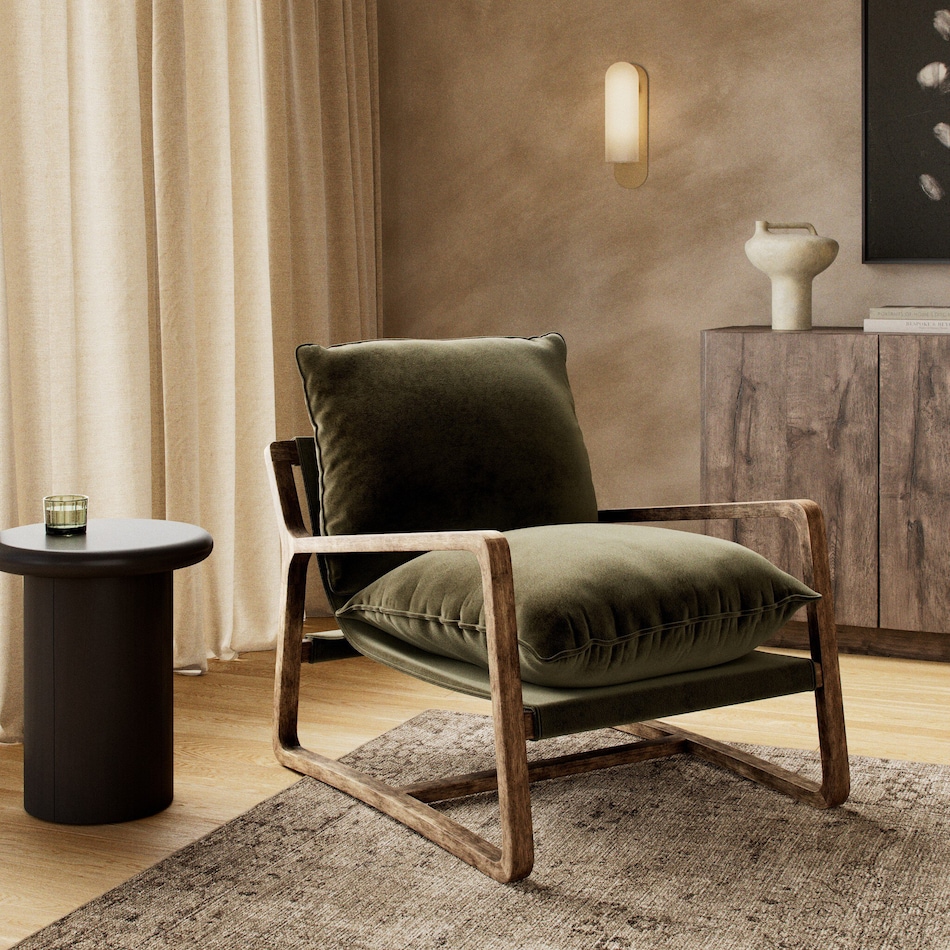 colt surrey olive toasted umber accent chair   