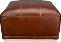 colton leather ottoman   