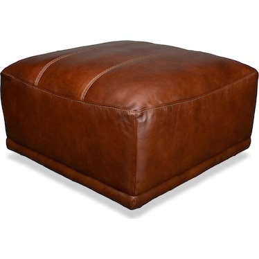 COLTON LEATHER OTTOMAN