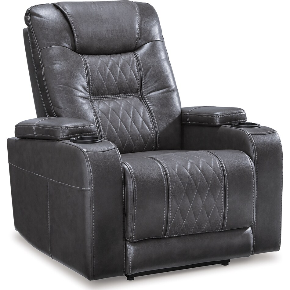 composer gray power rocker recliner   
