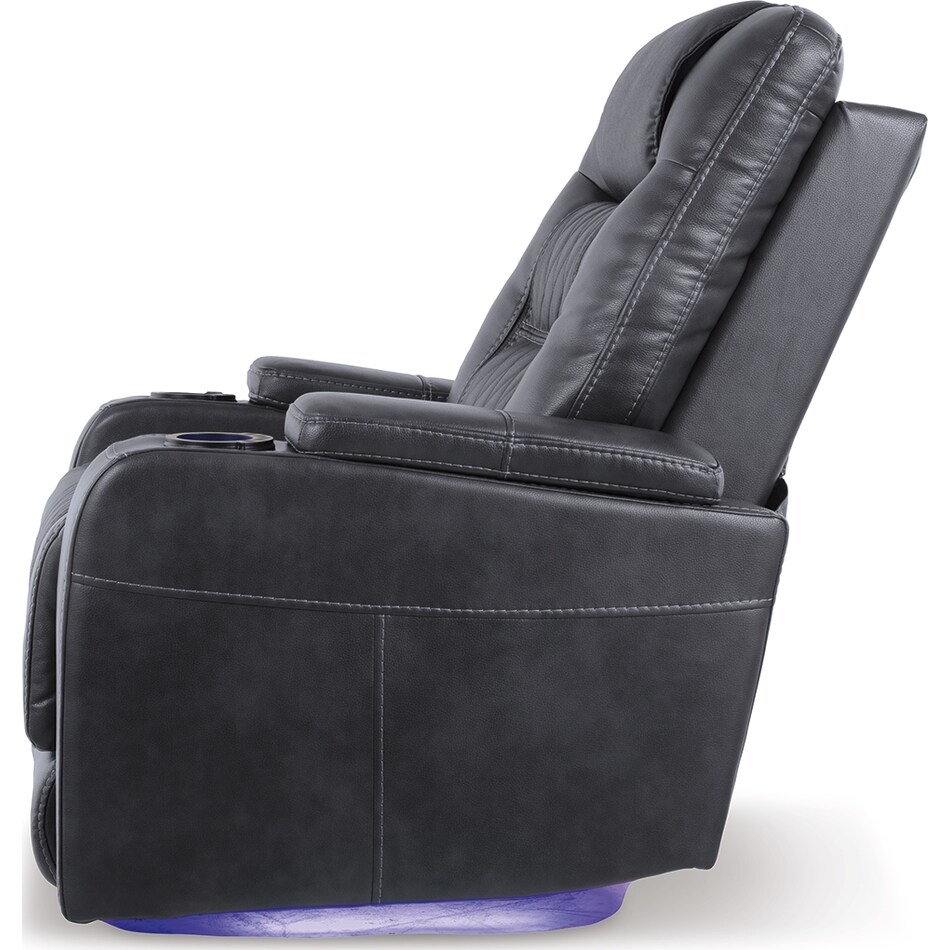 composer gray power rocker recliner   