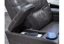 composer gray power rocker recliner   