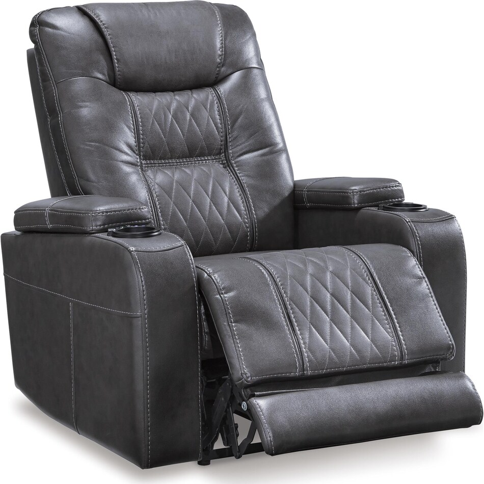 composer gray power rocker recliner   