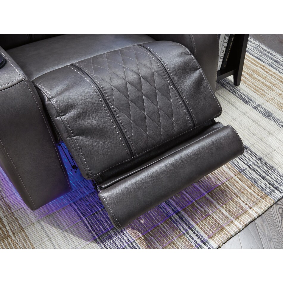 composer gray power rocker recliner   
