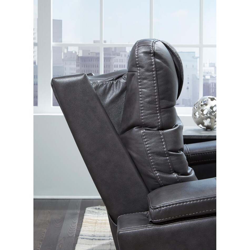 composer gray power rocker recliner   