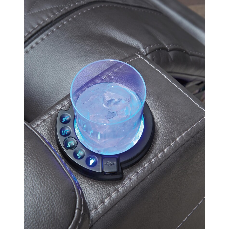 composer gray power rocker recliner   