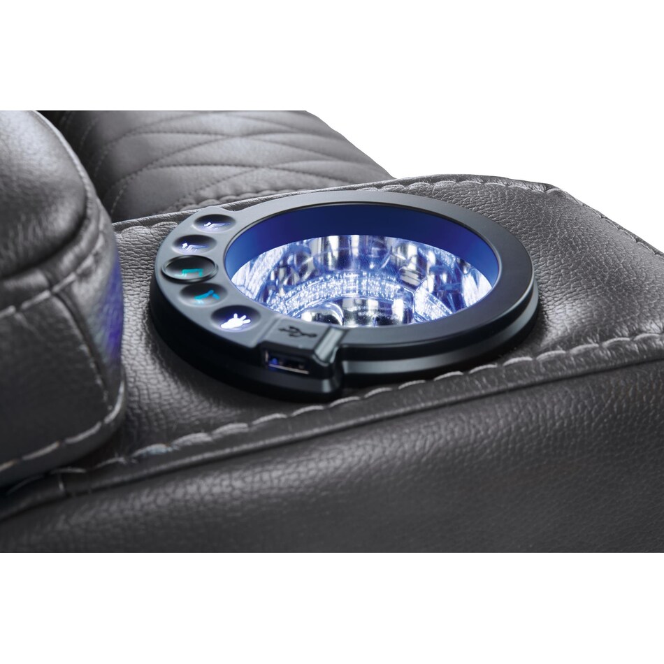 composer gray power rocker recliner   