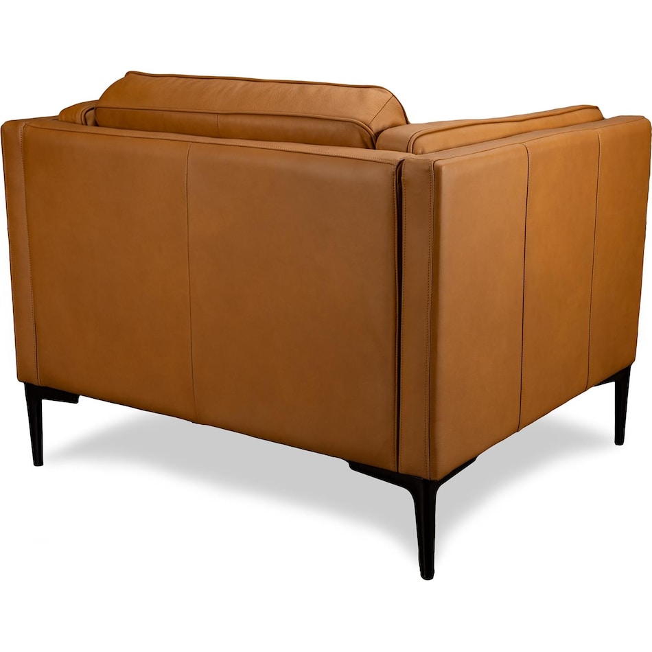 conner brown leather chair   
