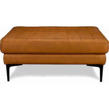 CONNER LEATHER COCKTAIL OTTOMAN
