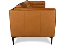 conner brown leather sofa   