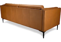 conner brown leather sofa   