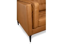 conner brown leather sofa   