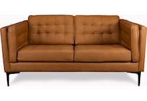 conner leather loveseat   