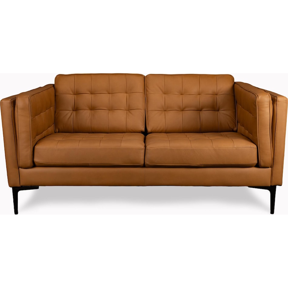 conner leather loveseat   