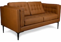 conner leather loveseat   