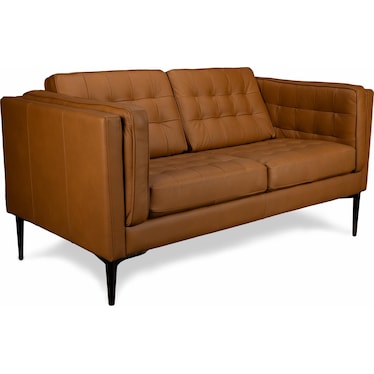 CONNER LEATHER LOVESEAT