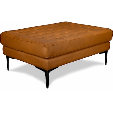 CONNER LEATHER COCKTAIL OTTOMAN