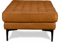 conner leather ottoman   