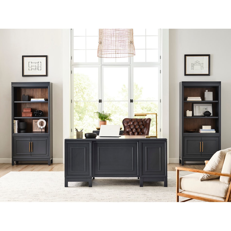 conrad brown desk chair   