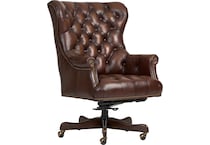 conrad burnished umber desk chair   