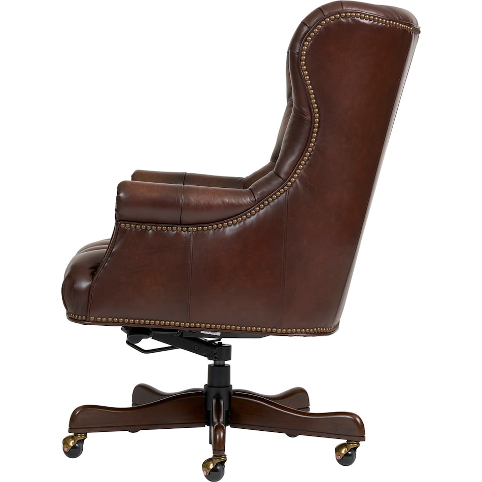 conrad burnished umber desk chair   