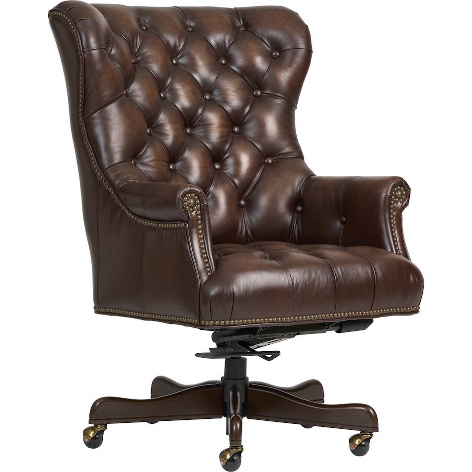 conrad burnished umber desk chair   
