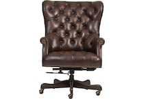 conrad burnished umber desk chair   