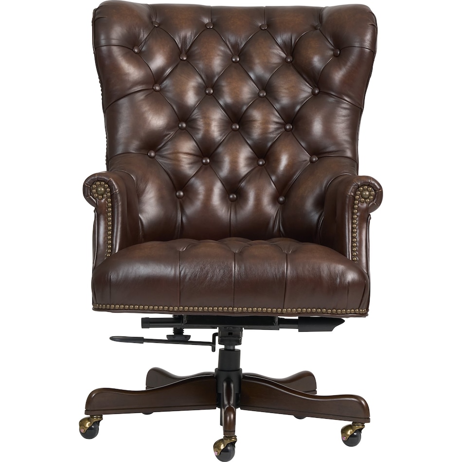conrad burnished umber desk chair   