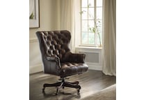 conrad burnished umber desk chair   