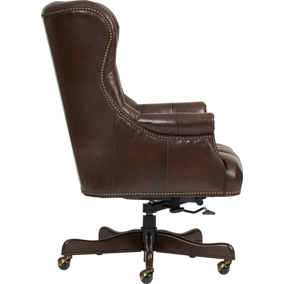 conrad burnished umber desk chair   
