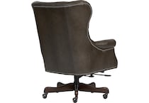 conrad burnished walnut desk chair   