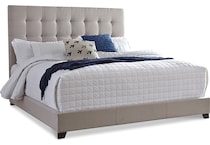 contemporary  beige king headboard   