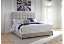 contemporary  beige king headboard   