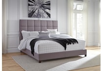 contemporary  grey king headboard   