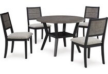 corloda black gray dining set   