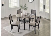 corloda black gray dining set   