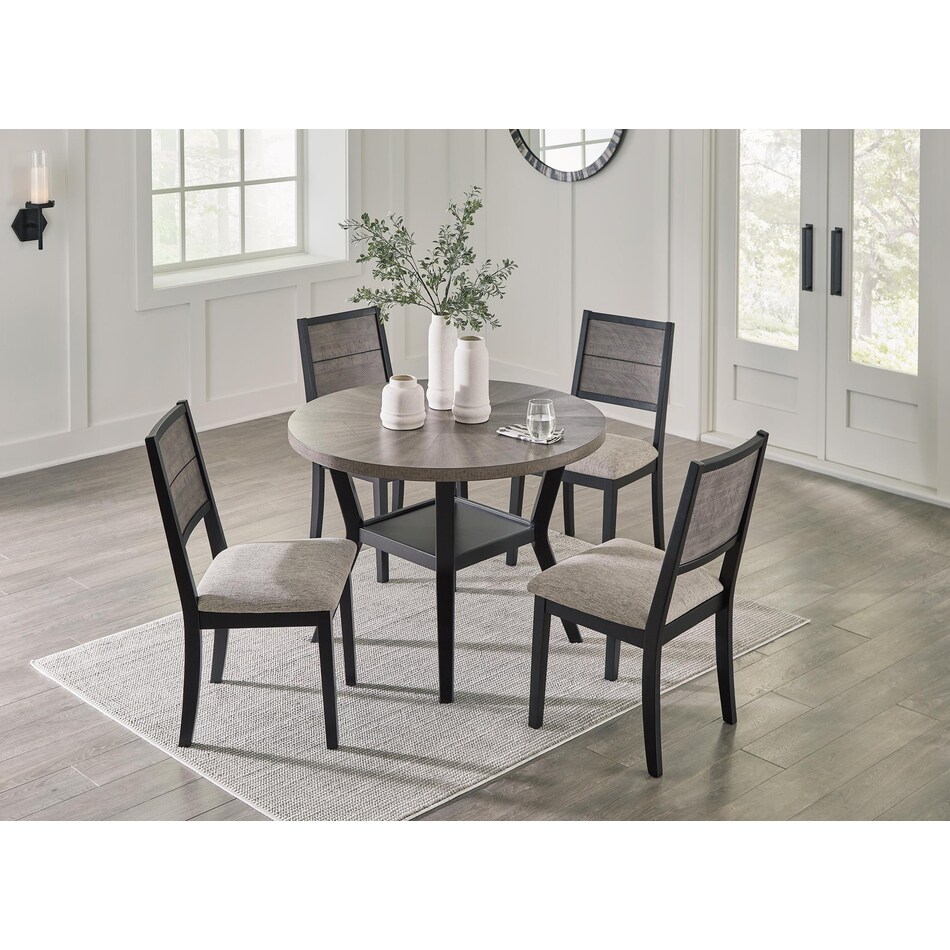 corloda black gray dining set   