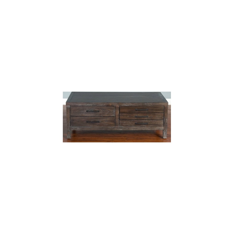 cornell kettle black dark brown cocktail table   
