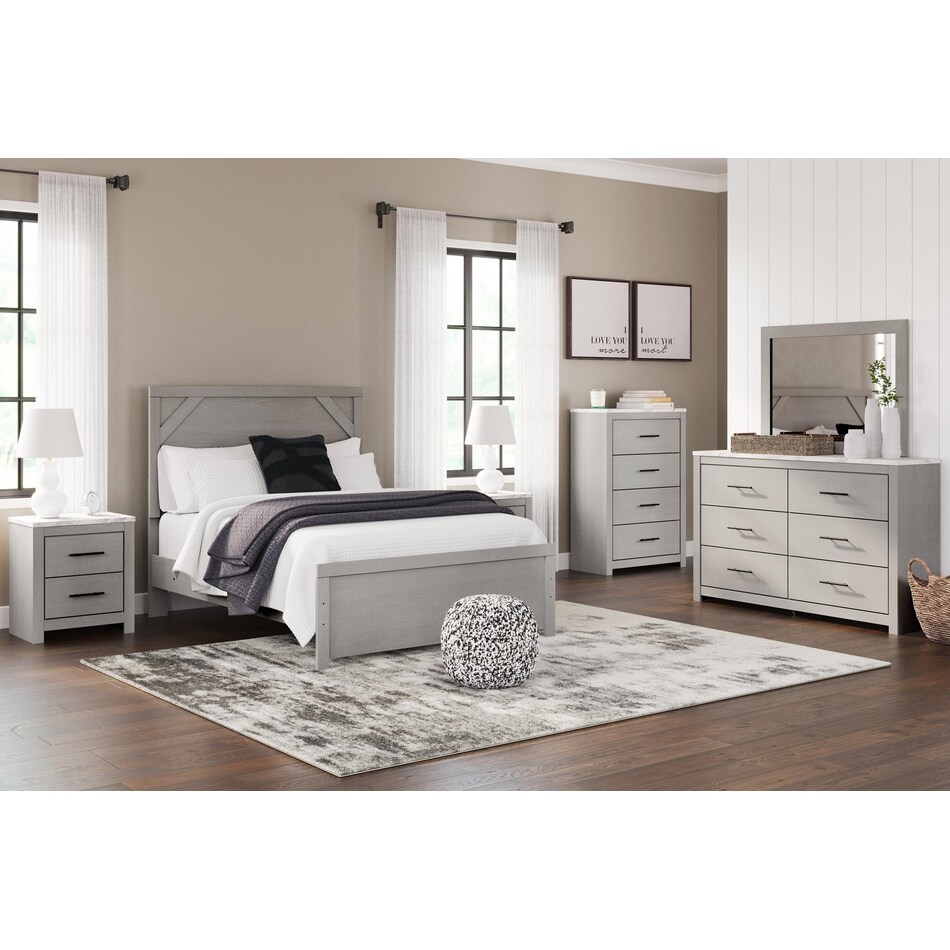 cottonburg grey nightstand   