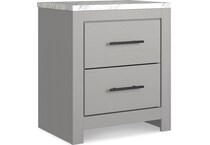 cottonburg light grey nightstand   