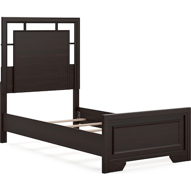 Covetown Twin Panel Bed - Dark Brown Covetown Twin Panel Bed - Dark Brown