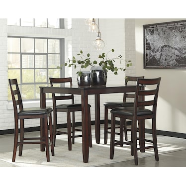 COVIAR 5-PC COUNTER HEIGHT DINING SET