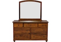 covington chestnut mirror   